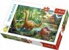 Puzzle Dinozaury 60 elem Wędrówka dinozaurów Trefl 17319 33x22